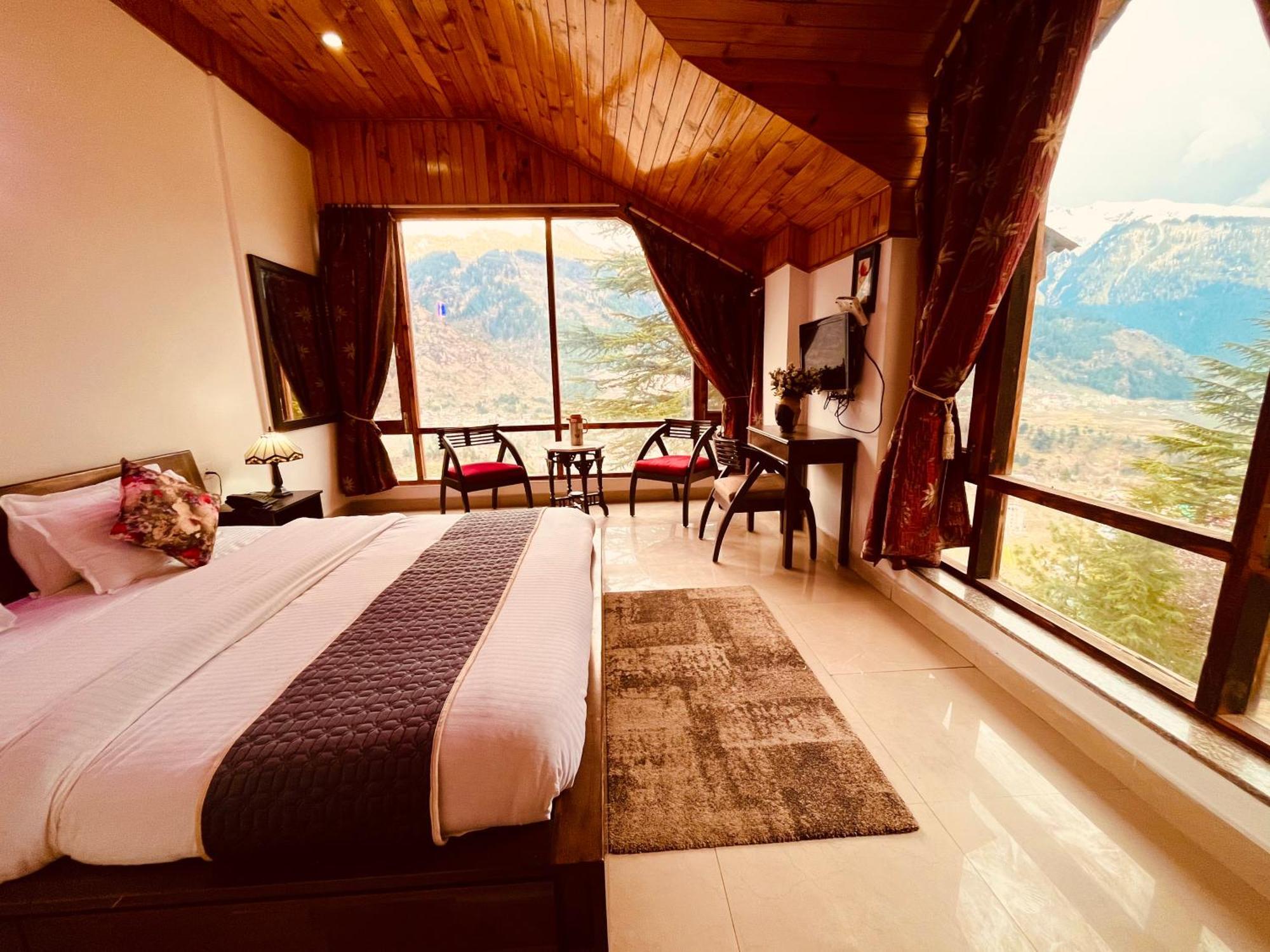 The Manu Emerald # Farmhouse # Top Selling Cottage In Manali # Peaceful Heritage Cozy Stay # Lawn With Bonfire # Most Awarded Εξωτερικό φωτογραφία