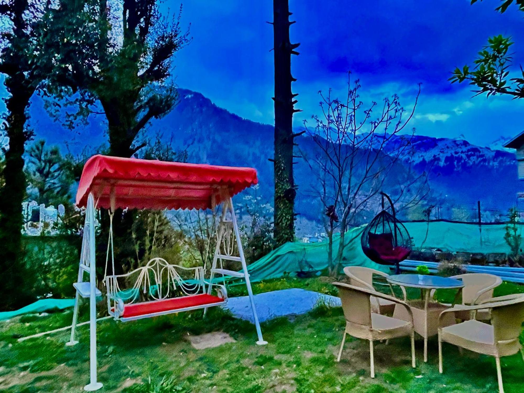 The Manu Emerald # Farmhouse # Top Selling Cottage In Manali # Peaceful Heritage Cozy Stay # Lawn With Bonfire # Most Awarded Εξωτερικό φωτογραφία